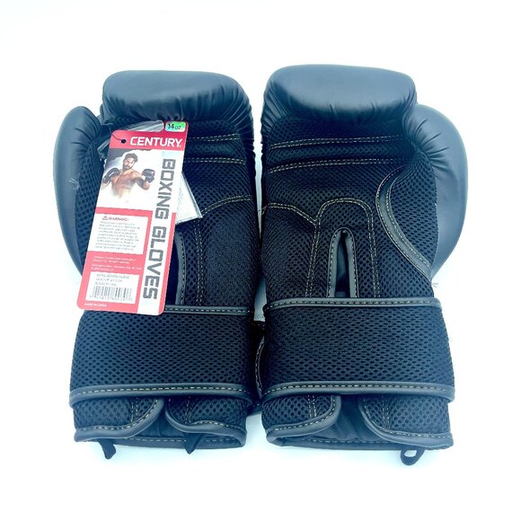 NWT 14oz Century Boxing Gloves - Black - Picture 1 of 3